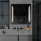 LED Spiegel Quadratisch | Touch-Schalter | Neutralweißes Licht - Reyze Seria Salono Model 8